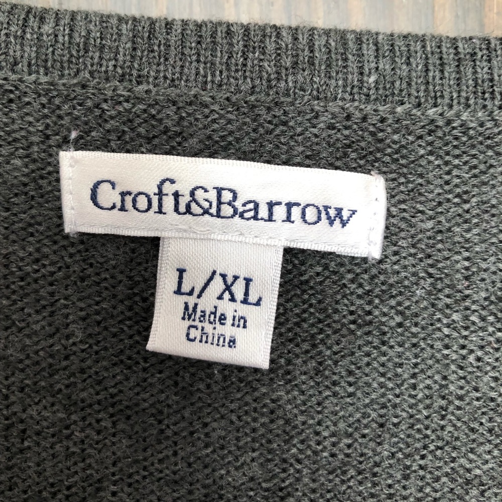 Croft & Barrow light grey poncho - Picture 3 of 4